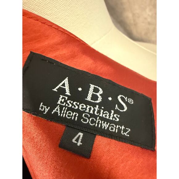 ABS  Formal Halter Keyhole Gown Satin-Style Rust Prom Gala Dress - Picture 2 of 11